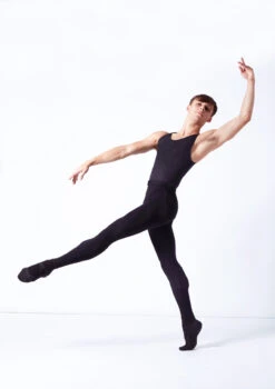 Wear Moi Hamada Mens Footless Tight -Best Dance Clothing Shop wmhamada black front 2 61916.1695165841