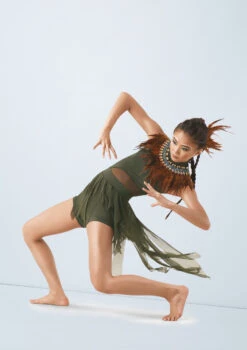 Weissman Jungle Book -Best Dance Clothing Shop wn 10266 weissman jungle book green front 41966.1678886678