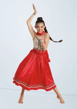 Weissman Jai Ho -Best Dance Clothing Shop wn 11236 weissman jai ho red front T 17587.1698813432