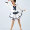 Weissman Bon Voyage Skirt -Best Dance Clothing Shop wn 2 10408 weissman bon voyage skirt white front 30858.1678890293