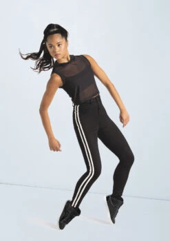 Weissman Sleeveless Cropped Mesh Hoodie -Best Dance Clothing Shop wn14540 black 69 21954.1698817508