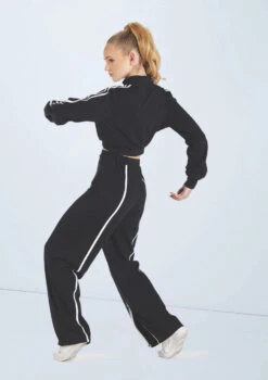 Weissman French Terry Pullover Jacket -Best Dance Clothing Shop wn15424 black 25 90635.1694694085