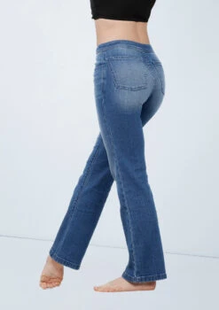Weissman Low-Rise Flare Leg Jeans -Best Dance Clothing Shop wn15508 blue denim 87 99400.1694695987