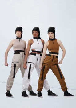 Weissman Mock Neck Cutout Waist Top 7 Weissman Mock Neck Cutout Waist Top -Best Dance Clothing Shop wn15539 latte 31 t 62827.1698824360