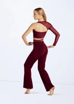 Weissman Strappy Waist Flare Pants 11 Weissman Strappy Waist Flare Pants -Best Dance Clothing Shop wn15599 black cherry 23 44105.1694698450