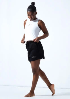 Bloch Tonal Crop Tank Top -Best Dance Clothing Shop zlw5111 white front 1 92195.1678926342